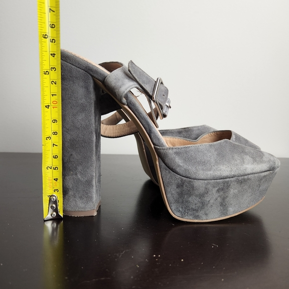STEVE MADDEN Jillyy gray suede platform heels - Picture 10 of 11